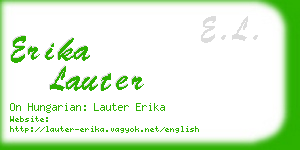 erika lauter business card